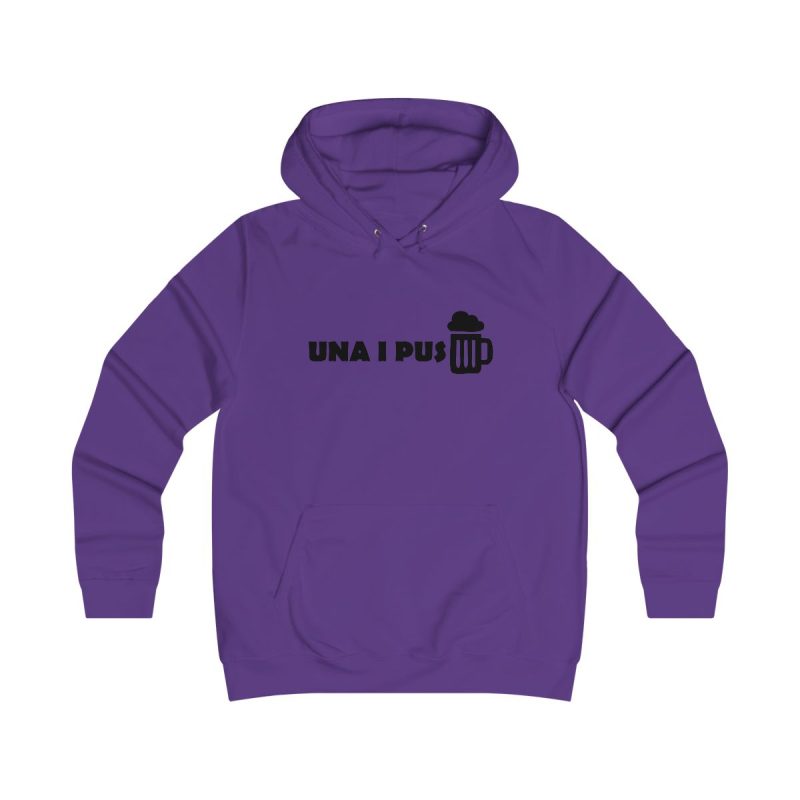 Sudadera universitaria mujer - Morado - Una i pus