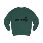 Sudadera clasica - Verde botella - Una i pus Sudadera clasica - Verde botella - Una i pus