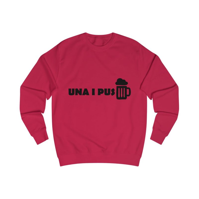 Sudadera clasica - Rojo fuego - Una i pus
