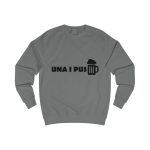 Sudadera clasica - Gris acero - Una i pus Sudadera clasica - Gris acero - Una i pus