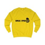 Sudadera clasica - Amarillo sol - Una i pus Sudadera clasica - Amarillo sol - Una i pus