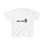 Camiseta infantil algodon grueso - Blanco - Una i pus