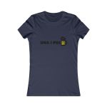 Camiseta mujer Favorite - Azul marino - Camiseta «Una i pus» cervessa Camiseta mujer Favorite - Azul marino - Camiseta «Una i pus» cervessa