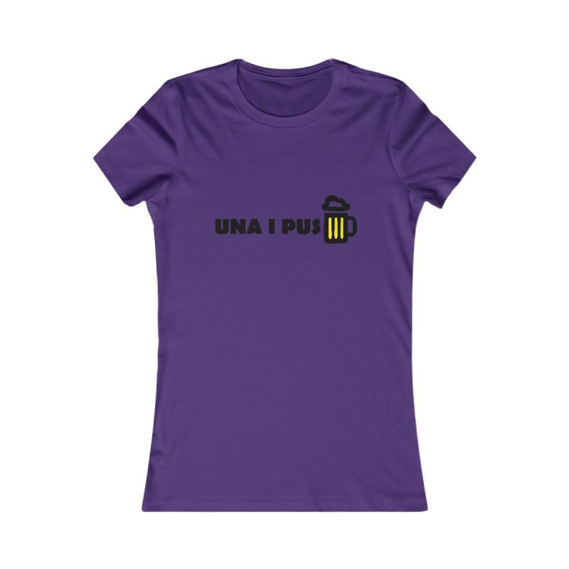 Camiseta mujer Favorite - Morado equipo - Camiseta «Una i pus» cervessa