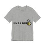 Camiseta jersey manga corta - Gris jaspeado - Camiseta «Una i pus» cervessa