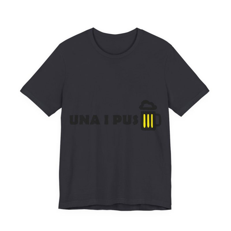 Camiseta jersey manga corta - Gris oscuro - Camiseta «Una i pus» cervessa