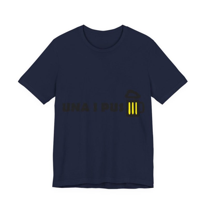Camiseta jersey manga corta - Azul marino - Camiseta «Una i pus» cervessa