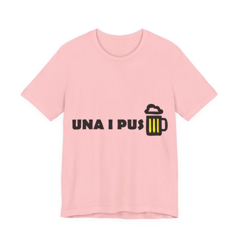Camiseta jersey manga corta - Rosa - Camiseta «Una i pus» cervessa