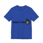 Camiseta jersey manga corta - Azul royal autentico - Camiseta «Una i pus» cervessa