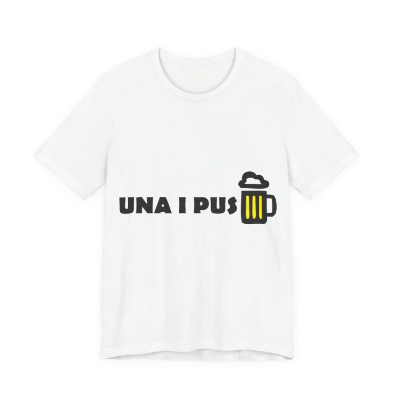 Camiseta jersey manga corta - Blanco - Camiseta «Una i pus» cervessa