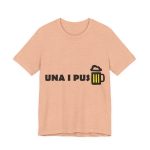 Camiseta jersey manga corta - Melocoton jaspeado - Camiseta «Una i pus» cervessa