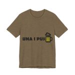 Camiseta jersey manga corta - Verde oliva jaspeado - Camiseta «Una i pus» cervessa