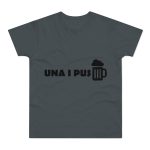 Camiseta hombre punto liso - Gris oscuro - Una i pus Camiseta hombre punto liso - Gris oscuro - Una i pus