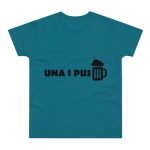 Camiseta hombre punto liso - Azul diva - Una i pus Camiseta hombre punto liso - Azul diva - Una i pus