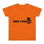 Camiseta hombre punto liso - Naranja - Una i pus Camiseta hombre punto liso - Naranja - Una i pus