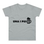 Camiseta hombre punto liso - Gris Pacifico - Una i pus Camiseta hombre punto liso - Gris Pacifico - Una i pus