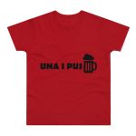 Camiseta hombre punto liso - Rojo - Una i pus Camiseta hombre punto liso - Rojo - Una i pus