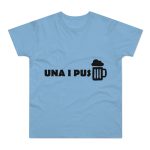 Camiseta hombre punto liso - Azul cielo - Una i pus Camiseta hombre punto liso - Azul cielo - Una i pus