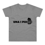 Camiseta hombre punto liso - Gris deportivo jaspeado - Una i pus Camiseta hombre punto liso - Gris deportivo jaspeado - Una i pus