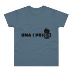 Camiseta hombre punto liso - Azul piedra - Una i pus Camiseta hombre punto liso - Azul piedra - Una i pus