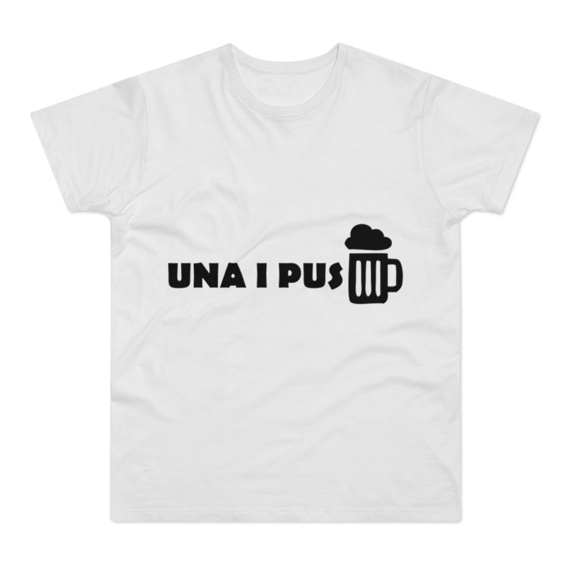 Camiseta hombre punto liso - Blanco - Una i pus