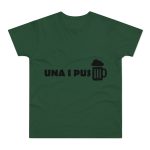 Camiseta hombre punto liso - Verde botella - Una i pus Camiseta hombre punto liso - Verde botella - Una i pus