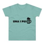 Camiseta hombre punto liso - Verde menta - Una i pus Camiseta hombre punto liso - Verde menta - Una i pus
