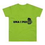 Camiseta hombre punto liso - Verde orquidea - Una i pus Camiseta hombre punto liso - Verde orquidea - Una i pus