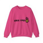 Sudadera cuello redondo - Fucsia intenso - Camiseta «Una i pus» cervessa