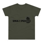 Camiseta hombre punto liso - Caqui urbano - Una i pus Camiseta hombre punto liso - Caqui urbano - Una i pus