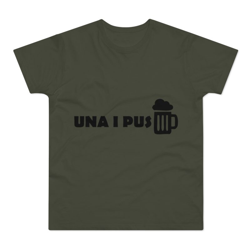 Camiseta hombre punto liso - Caqui urbano - Una i pus