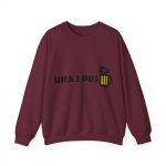 Sudadera cuello redondo - Granate - Camiseta «Una i pus» cervessa