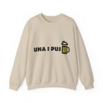 Sudadera cuello redondo - Arena - Camiseta «Una i pus» cervessa