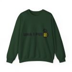 Sudadera cuello redondo - Verde bosque - Camiseta «Una i pus» cervessa