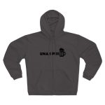 Sudadera capucha con cremallera premium - Antracita - Una i pus Sudadera capucha con cremallera premium - Antracita - Una i pus