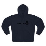 Sudadera capucha con cremallera premium - Azul marino - Una i pus Sudadera capucha con cremallera premium - Azul marino - Una i pus