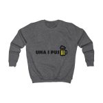 Sudadera infantil - Gris marengo - Camiseta «Una i pus» cervessa Sudadera infantil - Gris marengo - Camiseta «Una i pus» cervessa