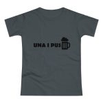 Camiseta mujer punto liso - Gris oscuro - Una i pus