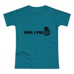 Camiseta mujer punto liso - Azul diva - Una i pus