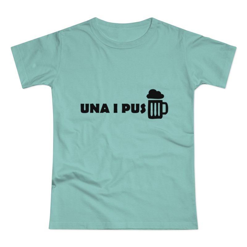 Camiseta mujer punto liso - Verde menta - Una i pus