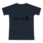 Camiseta mujer punto liso - Azul marino - Una i pus