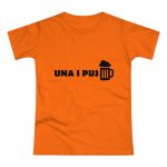 Camiseta mujer punto liso - Naranja - Una i pus