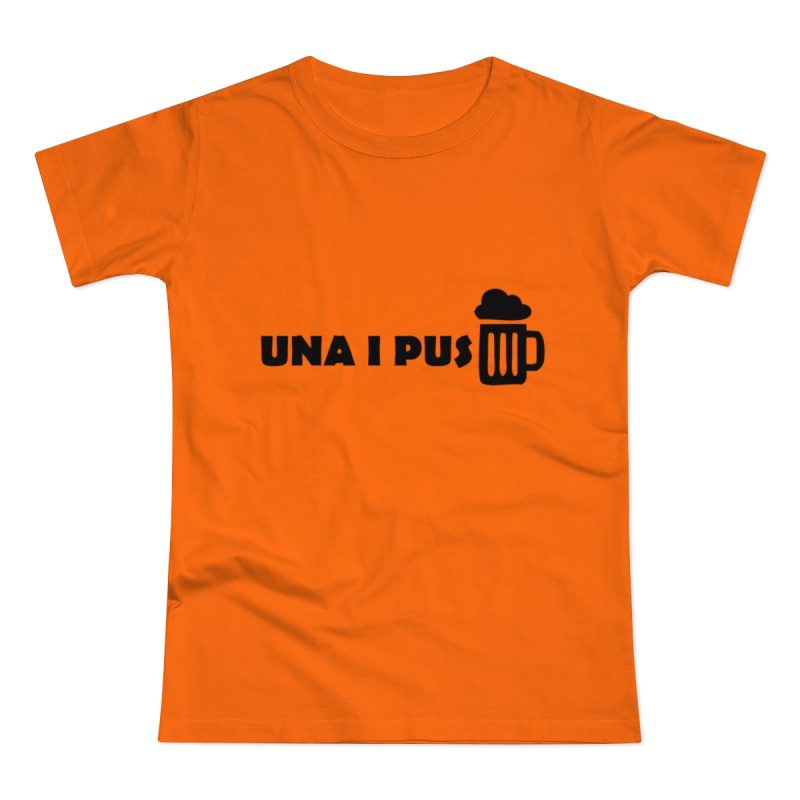 Camiseta mujer punto liso - Naranja - Una i pus