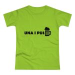 Camiseta mujer punto liso - Verde orquidea - Una i pus