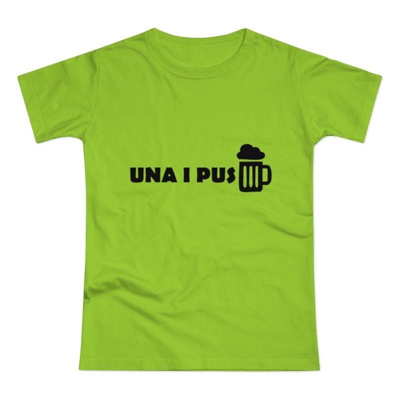 Camiseta mujer punto liso - Verde orquidea - Una i pus