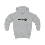 Sudadera con capucha infantil - Gris jaspeado claro - Camiseta «Una i pus» cervessa Sudadera con capucha infantil - Gris jaspeado claro - Camiseta «Una i pus» cervessa