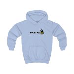 Sudadera con capucha infantil - Azul cielo - Camiseta «Una i pus» cervessa Sudadera con capucha infantil - Azul cielo - Camiseta «Una i pus» cervessa