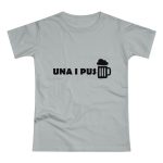 Camiseta mujer punto liso - Gris Pacifico - Una i pus
