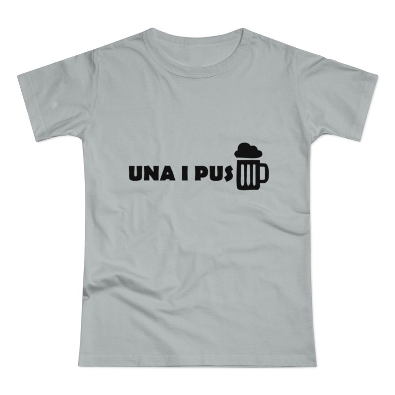 Camiseta mujer punto liso - Gris Pacifico - Una i pus