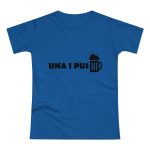 Camiseta mujer punto liso - Azul royal intenso - Una i pus